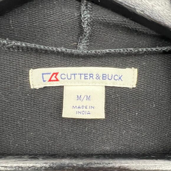Cutter & Buck Sweatshirt medium womens black thin hooded pocket pullover - Picture 6 of 10